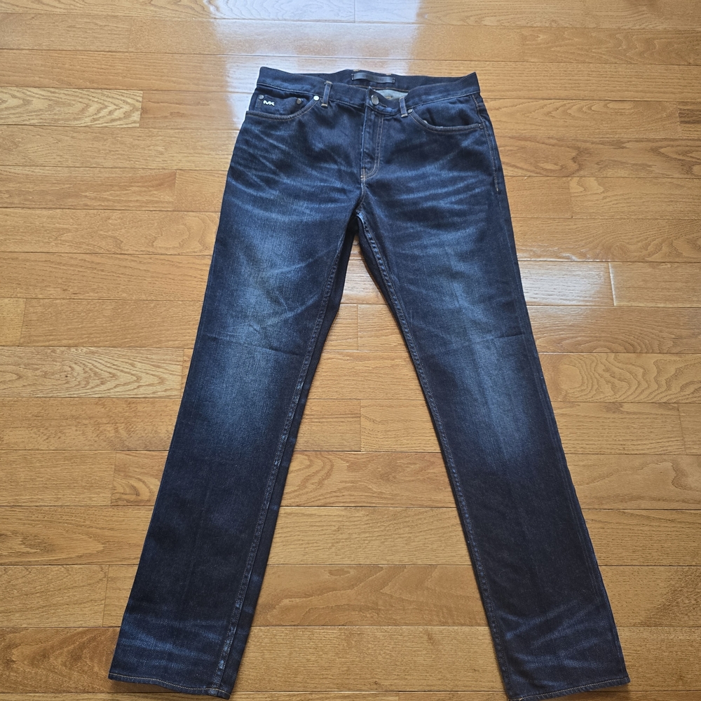 Michael Kors Dark Indigo Straight Leg Jeans